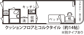 千修館部屋の間取り